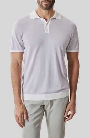 Robert Barakett Jorren Polo Sweater in Lavender at Nordstrom, Size Xx-Large