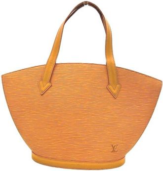 Louis Vuitton Yellow Leather Handbag Tote Bag (Pre-Owned)
