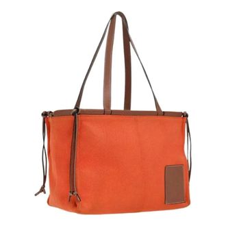 Loewe Pre-owned borse a mano di tela - - Pre-owned - Donna - Arancione - ONE SIZE