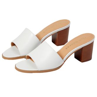 Jack Rogers Sabrina Mid HeeI White 111221HL03-100 Womens