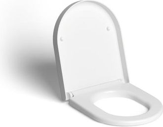 Clou Hammock toiletzitting met deksel 36.8x43.3x5cm softclose ABS wit mat