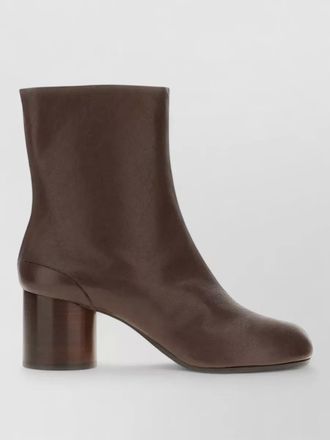 Maison Margiela tabi ankle boots round toe block heel