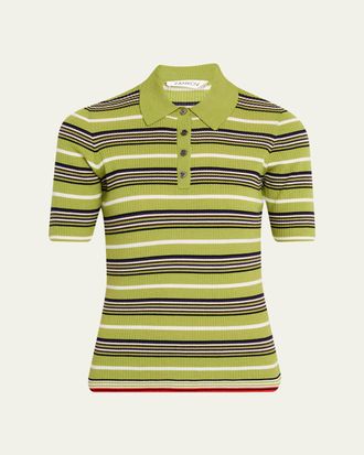 Zankov Stripe Short-Sleeve Polo