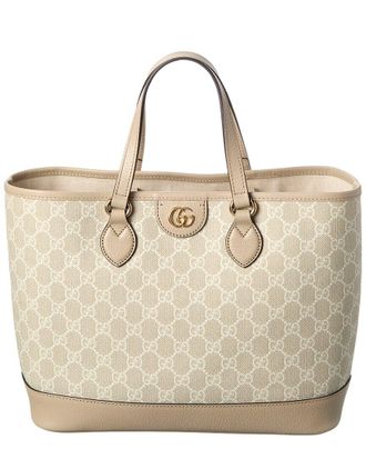 Gucci Ophidia Small Gg Supreme Canvas & Leather Tote