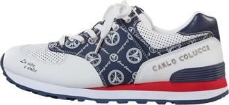 Carlo Colucci Schoenen, unisex, Veelkleurig, 44 EU, Monogram Logo Sneaker Dal Molin