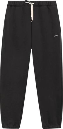 Autry Broeken, Heren, Zwart, S, Katoen, Embroidered Logo Trainingsbroeken