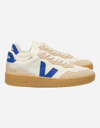 Veja Mens VEJA V-90 O.T. LEATHER TRAINER PURE ATLANTIQUE/ALMOND/NATURAL - Tan - Size: 11