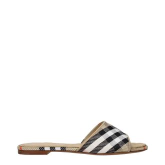 Burberry Sandalen und Clogs Damen Stoff Beige/Sand