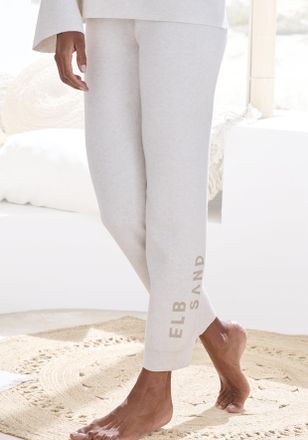Elbsand Strickhose ELBSAND, Damen, Gr. 32/34, N-Gr, weiss (wollwei&szlig;), Feinstrick, Obermaterial: 50% Viskose, 28% Polyester, 22% Nylon, meliert, bequem lang, H