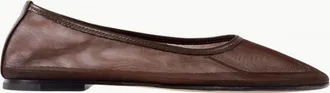 Dear Frances Womens Balla Mesh Flat In Coffee