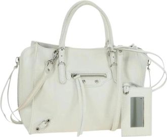 Balenciaga Pre-owned Handbags, female, White, Size: ONE SIZE Pre-owned Vintage Hand Bag