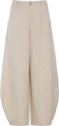 Bitte Kai Rand Wide Broeken - Dames - Wijde Broeken - Beige - S - Broeken