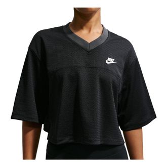 Nike (WMNS) Nike NSW Heritage Festival Crop Mesh Jersey Anthracite Black Sail IR1650-010