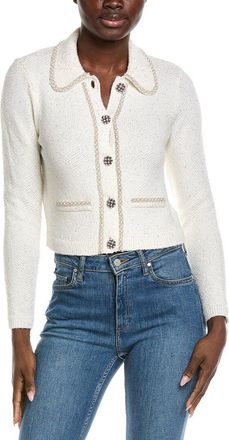 Alice & Olivia Alice + Olivia Noella Wool-Blend Sweater Jacket