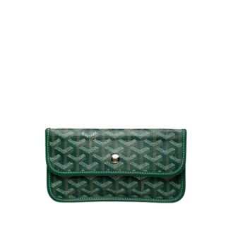 Goyard Pre-owned Saint Louis Pouch - Dames - Pre-owned - Groen - Maat: ONE Size