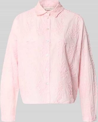 Christian Berg Baumwollbluse mit Blumen 3D Applikation in Hellrosa, Gr&ouml;&szlig;e 34