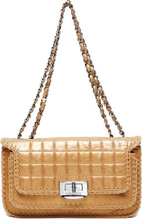 Chanel Borsa a spalla Choco Bar 2.55 2005-2006 - Giallo