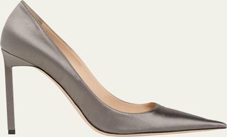Tom Ford 85mm Betty Satin Pointed-Toe Pumps