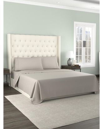 Kathy Ireland 300Tc Organic Cotton Percale 4Pc Sheet Set