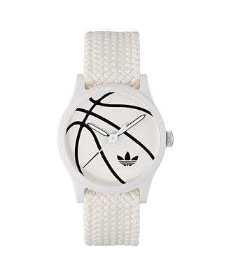 adidas Originals ADIDAS Originals Game One Unisexs White Watch AOSY25025 Nylon - One Size