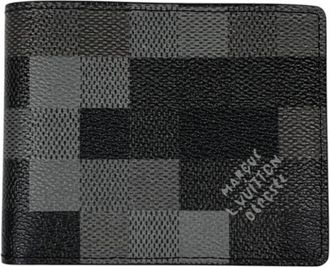Louis Vuitton Pre-owned Vintage Bi-fold Portemonnee - Heren - Vintage Accessoires - Zwart - ONE Size - Leer - Vintage