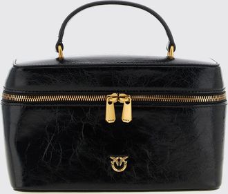 Pinko Mini vanity case Vanity in pelle di vitello con logo e tracolla amovibile