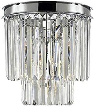 OEM L&aacute;mpara De Pared Hereford Cromada - L&aacute;mpara De Pared De Cristal Cromado