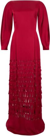 Alberta Ferretti Maxi Jurk - Dames - Avondkleed - Rood - S - Kleedjes