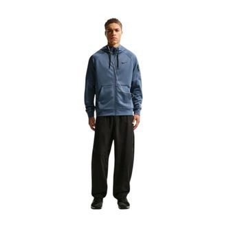 Nike Therma-FIT Full-Zip Fitness Top Polyester Hoodie - Heren - Sport - Blauw - Maat: M Poliester