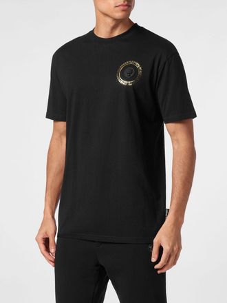 Plein Sport T-shirt in jersey di cotone con logo a contrasto