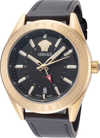 Versace Mens V-Code 42mm Quartz Watch