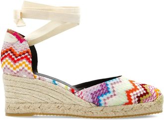 Missoni Zig-zag Wedge Espadrilles - Dames - Sleehakken - Veelkleurig - 41 EU - Leer - Schoenen