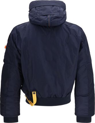 Parajumpers Mens Bomber Gobi With Hood Blue Navy Polyamide Down Jackets Coat