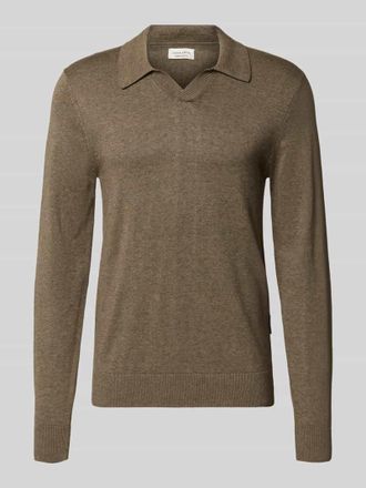 Casual Friday Casual Friday Regular Fit Longsleeve aus Lyocell-Mix Modell Bells in Schoko Melange, Gr&ouml;&szlig;e XXL