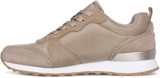Skechers Womens Og 85 Goldn Gurl Sneaker, Tan Suede/Nylon/Rose Gold Trim, 5.5 UK