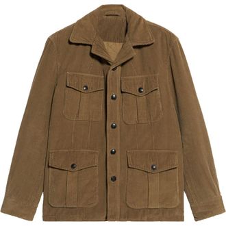 Fortela Saharan Corduroy Jacket in Taupe at Nordstrom, Size 46 Eu
