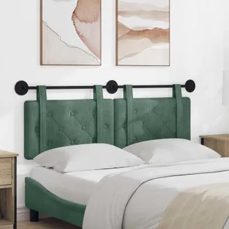 vidaXL Vidaxl Testiera Sospesa Verde Mare Velluto