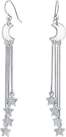 Bling Jewelry Celestial Moon & Star Drop Earrings in Grey at Nordstrom Rack