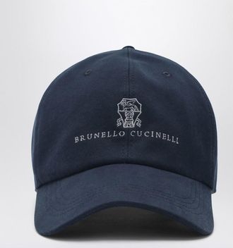 Brunello Cucinelli Navy Baseball Cap