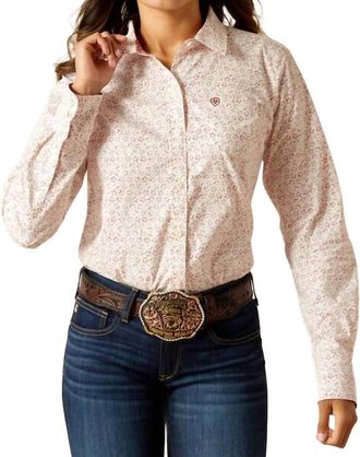 Ariat The Union Star Kirby Stretch Shirt - Plus In Dark Mauve