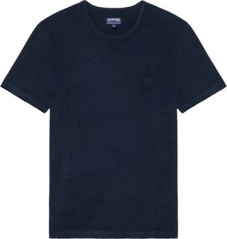 Vilebrequin Tiramisu Terry T-Shirt - Heren - T-shirts - Blauw - L - Katoen - Tops
