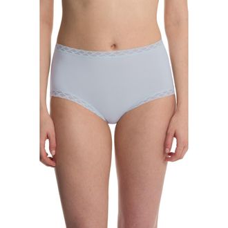 Natori Bliss Cotton Full Brief in Frosted Sky at Nordstrom, Size X-Large