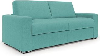 Divani.Store Sof&aacute; convertible con colch&oacute;n h20 cm 200 cm verde aguamarina
