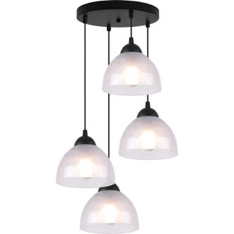 OEM L&aacute;mpara Colgante Venecia 4 L&aacute;mparas Planas De Leche E27