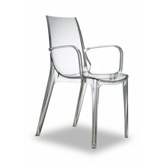 Scab Scab - set 2 poltrone vanity Colore: Trasparente ignifugo