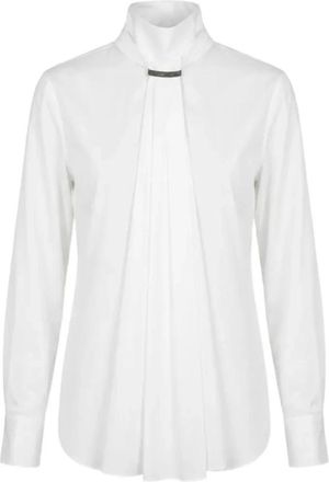 Brunello Cucinelli Blouse - Dames - Blouses - Wit - L - Katoen - Overhemden