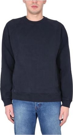 Ten c Sweatshirt met Ronde Hals en Raglanmouwen - Heren - Sweatshirts - Blauw - S - Hoodies & sweatvesten