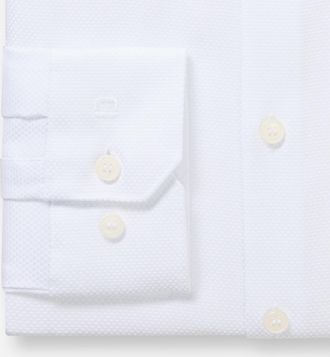 Olymp Langarmhemd OLYMP No 6 six, Herren, Gr. 39, N-Gr, wei&szlig;, Web, Obermaterial: 97% Baumwolle, 3% Elastolefin, sehr schmal, 2-Knopf-Manschette, Hemden Lang
