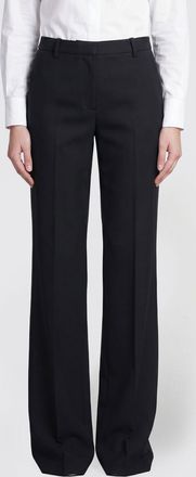 Tom Ford Pantaloni sartoriali a vita alta in lana merino con gamba larga