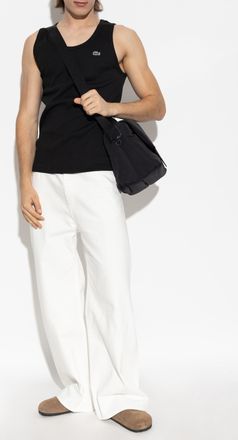 Lacoste Sleeveless T-shirt, Mens, Black